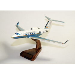 Maquette avion du Gulfstream III C-20 USAF en bois