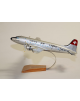 Maquette avion Douglas DC4 Swissair en bois