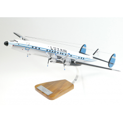 Maquette avion Lockheed Constellation Starliner Luxair en bois