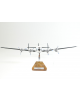 Maquette avion Lockheed Constellation Starliner Luxair en bois