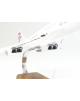 Maquette avion Concorde British Airways en bois