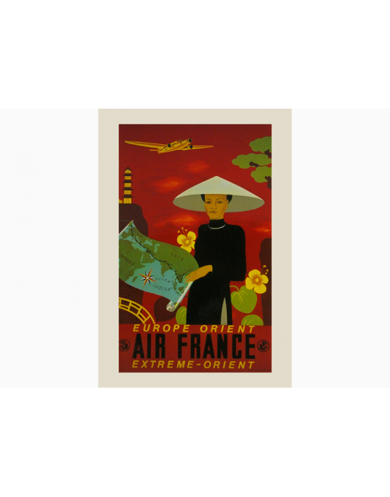 Affiche Air France / Europe-Orient et Extreme-Orient