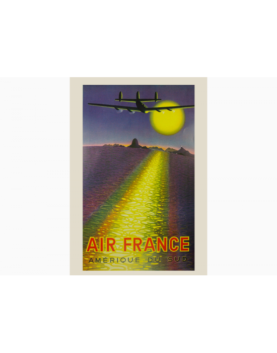 Affiche Air France / Amerique du Sud COLLECTOR