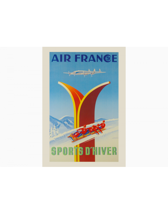Affiche Air France / Sport d'hiver