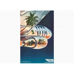 Affiche Air France / UTA Pacifique