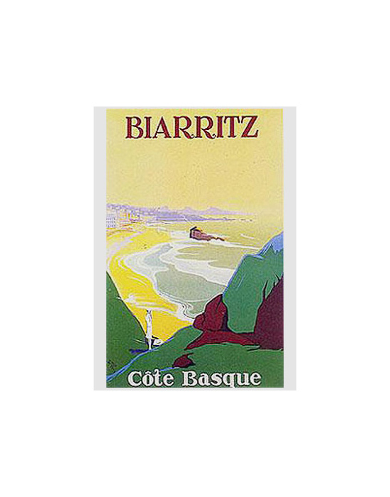 Affiche Biarritz Cote Basque