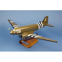 Maquette avion C-47 Skytrain D USAAF en bois