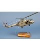Maquette hélicoptère Lynx WG13 aéronavale en bois