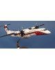 Maquette avion Dash 8-Q400MR Fireguard Milan 73 Sécurité Civile en bois