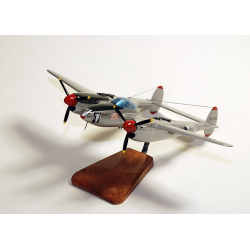 Maquette Lockheed P-38 Lightning J-LO Marge R.Bong en bois